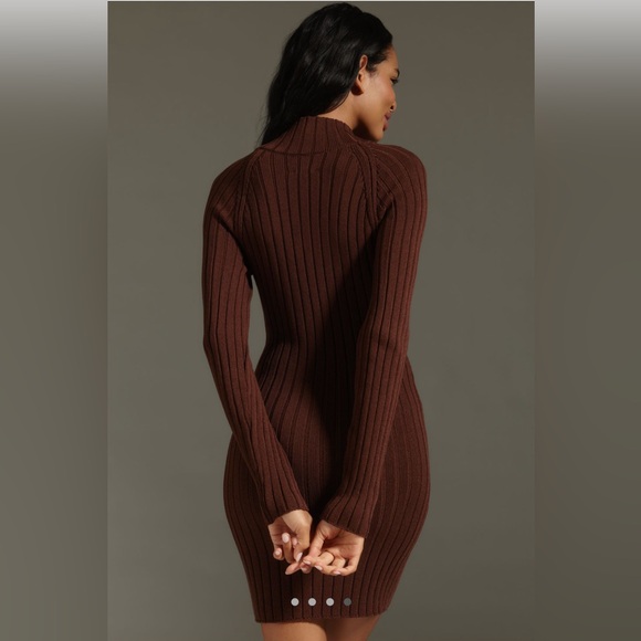 PILCRO QUARTER-ZIP SWEATER DRESS - Picture 4 of 5